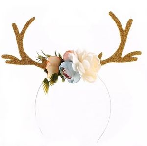 Reindeer Floral Headband